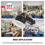 IP65 GU10 Downlight Fire Rated 30/60/90 Twist Lock Spotlight Fitting