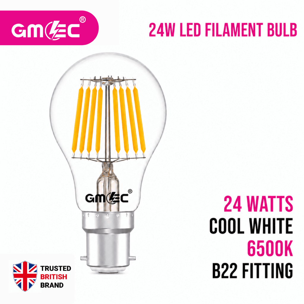 24W LED Filament Bulb B22