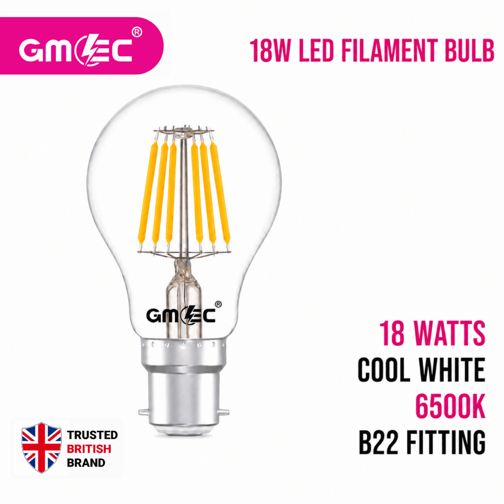 18W LED Filament Bulb B22