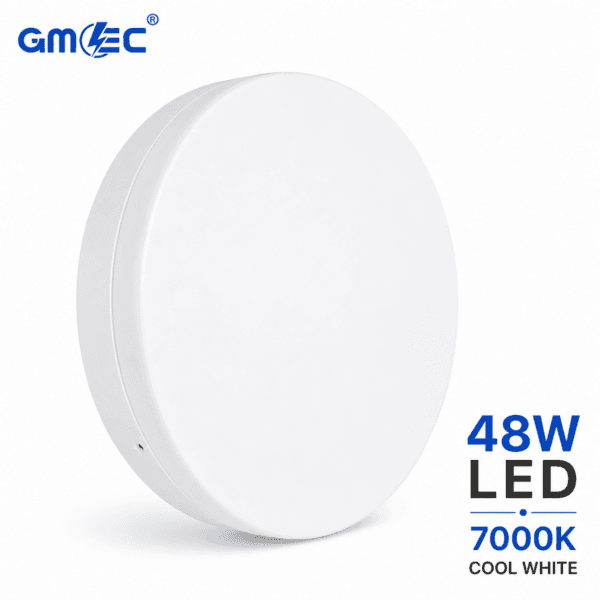 48W Bulkhead Round LED Ceiling Light 7000K Cool White