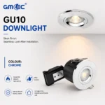 IP65 GU10 Downlight Fire Rated 30/60/90 Twist Lock Spotlight Fitting