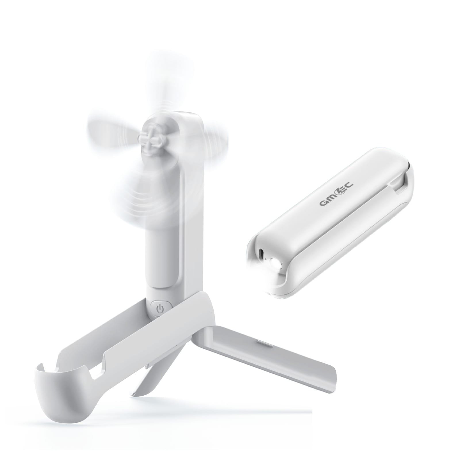 3 in 1 Mini Handheld Fan USB Rechargeable Foldable Stand