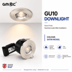 IP65 GU10 Downlight Fire Rated 30/60/90 Twist Lock Spotlight Fitting