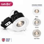 IP65 GU10 Downlight Fire Rated 30/60/90 Twist Lock Spotlight Fitting