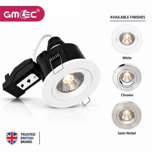 IP65 GU10 Downlight Fire Rated 30/60/90 Twist Lock Spotlight Fitting