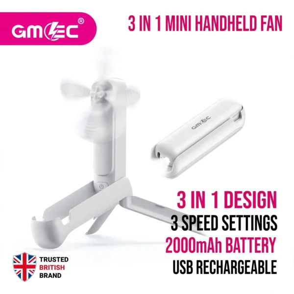 3 in 1 Mini Handheld Fan