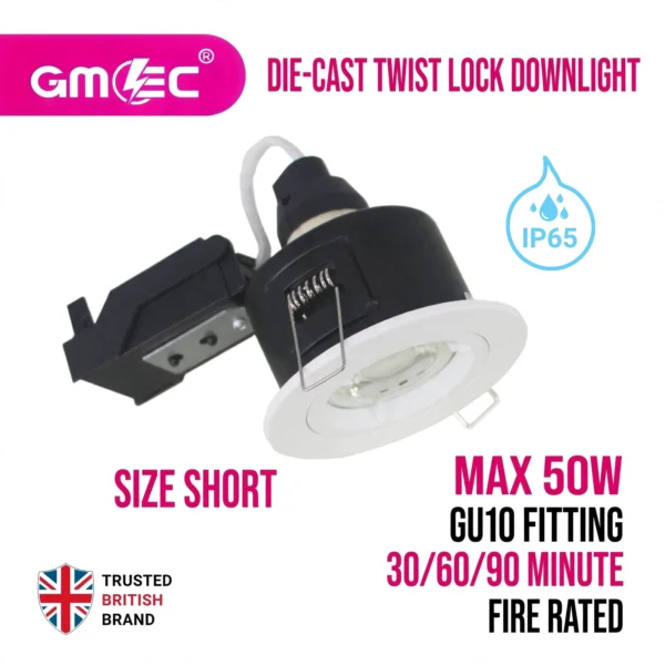 GU10 Fire Rated IP65 Downlight
