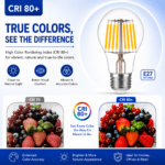 24W E27 LED Filament Bulb Warm White 2700K