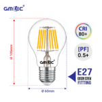 24W E27 LED Filament Bulb Warm White 2700K