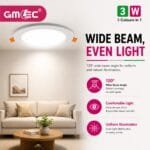 3W LED Recessed Panel Light
