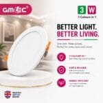 3W LED Recessed Panel Light