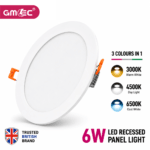 6W LED Recessed Panel Light