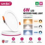 6W LED Recessed Panel Light