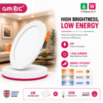 6W LED Recessed Panel Light
