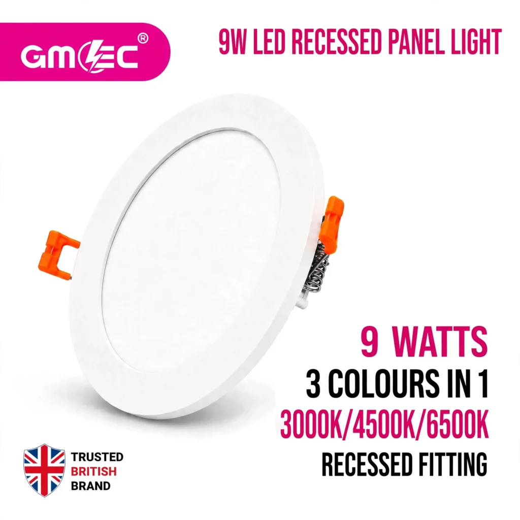 9W LED Recessed Panel Light