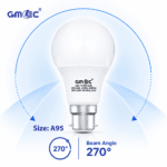 24W B22 LED Frosted Bulb Cool White 6500K A95