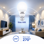 24W B22 LED Frosted Bulb Cool White 6500K A95