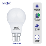 24W B22 LED Frosted Bulb Cool White 6500K A95