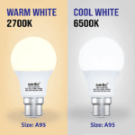 24W B22 LED Frosted Bulb Cool White 6500K A95