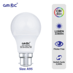 24W B22 LED Frosted Bulb Warm White 2700K A95