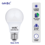 15W E27 LED Frosted Bulb Warm White 2700K A70