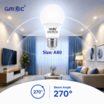 18W E27 LED Frosted Bulb Cool White 6500K A80