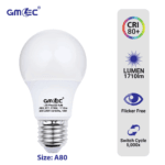 18W E27 LED Frosted Bulb Warm White 2700K A80