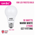 18W E27 LED Frosted Bulb Warm White