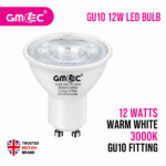 12W GU10 LED Bulb Warm White 3000K