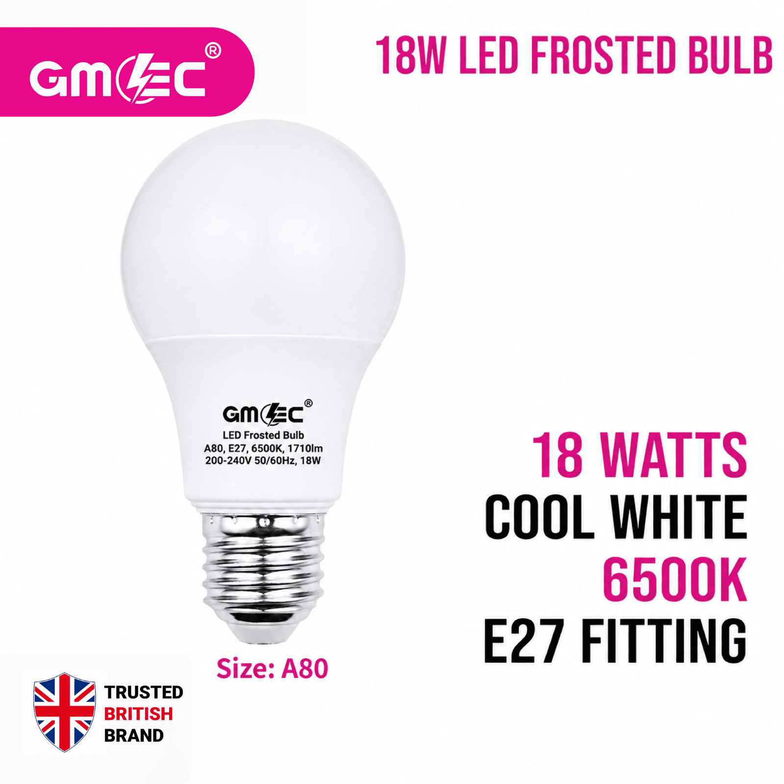15W E27 LED Frosted Bulb Warm White