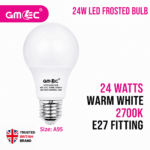 24W E27 LED Frosted Bulb Warm White