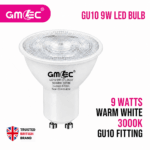 9W GU10 LED Bulb Warm White 3000K