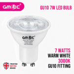 7W GU10 LED Bulb Warm White 3000K