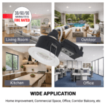 GU10 Fire Rated Downlight Compact Die-Cast Twist & Lock GM-DTS004