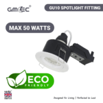GU10 Fire Rated Downlight Compact Die-Cast Twist & Lock GM-DTS004