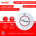 Smart Smoke Detector with 10-Year Battery – Light + Sound