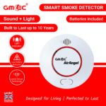 Smart Smoke Detector with 10-Year Battery – Light + Sound